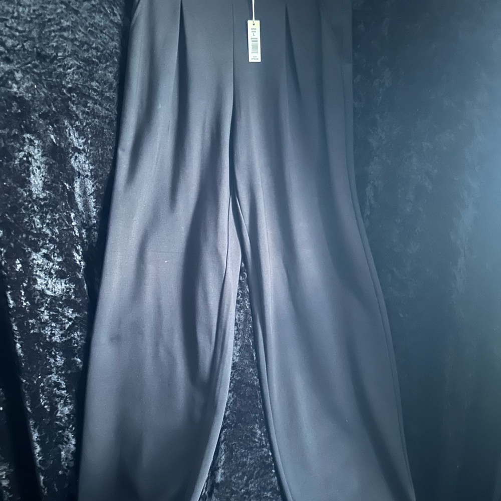 Elegant Black Wide-Leg Trousers